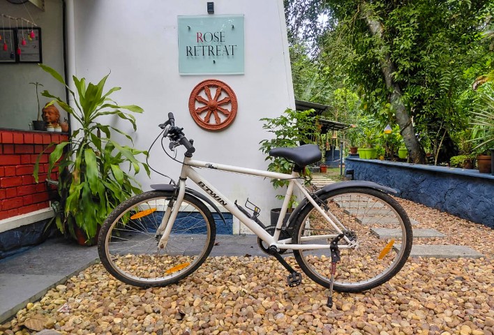 Bicycles for guests at Rose Retreat Homestay